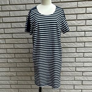Lole Blue and White Striped Lightweight Casual Shift Size M